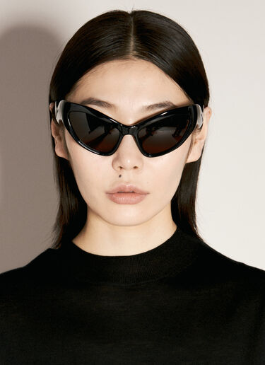 Balenciaga Hampton 猫眼形太阳镜  黑色 bcs0255002