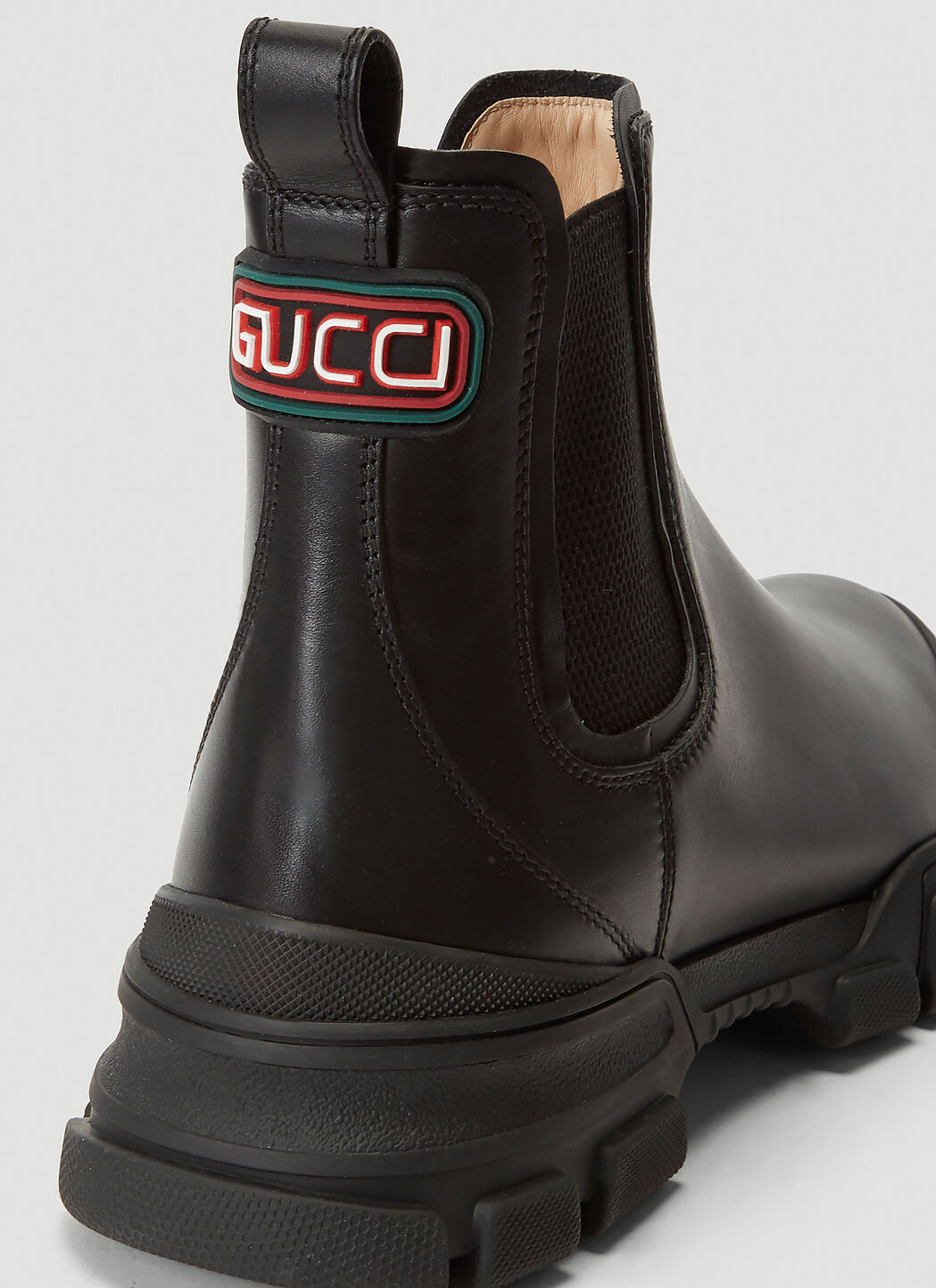 Gucci trip online leather chelsea boots