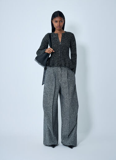Max Mara Kim Peplum Cardigan Grey max0262001
