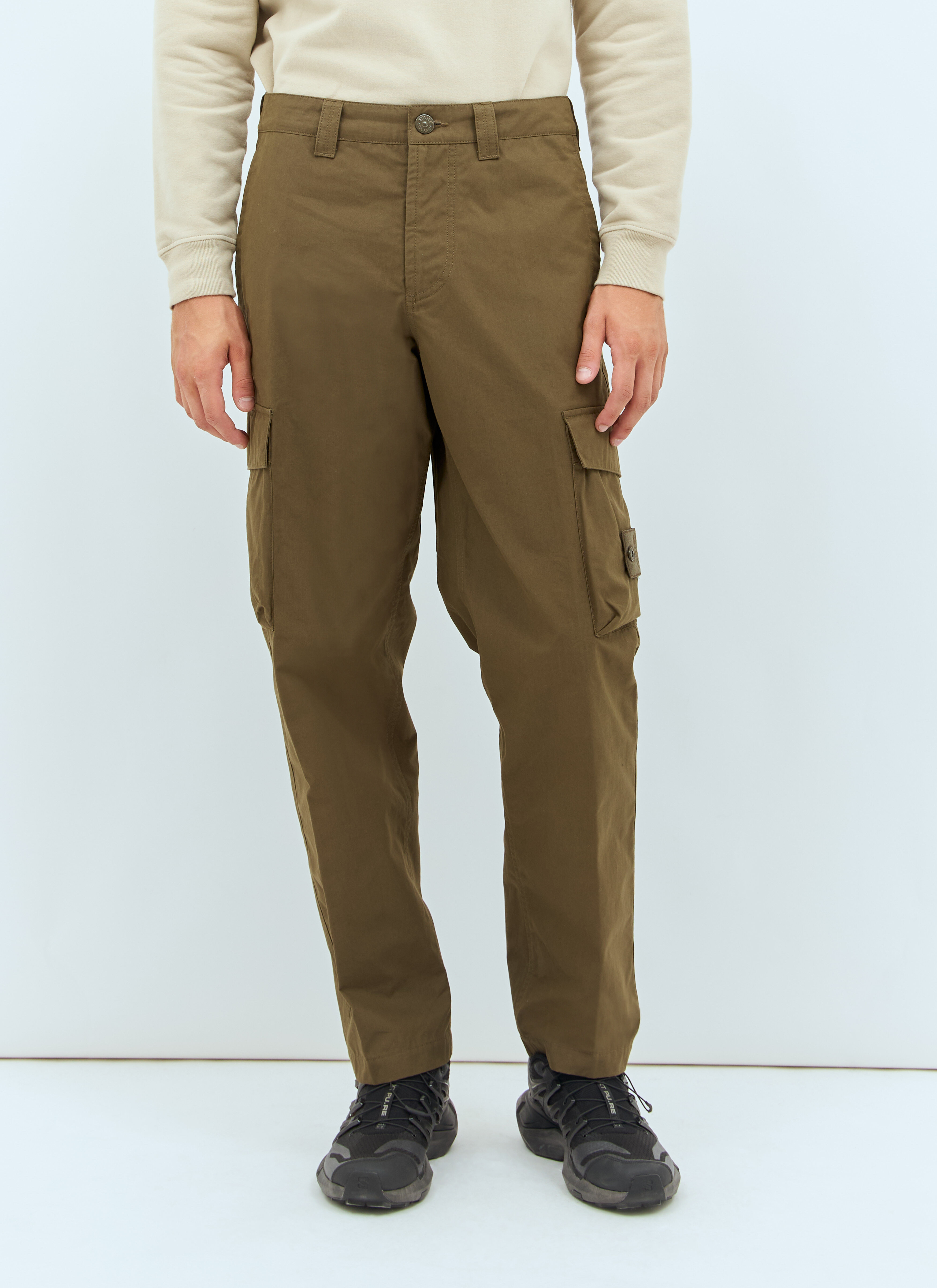 Stone Island Men s Ghost Cargo Pants in Green LN CC