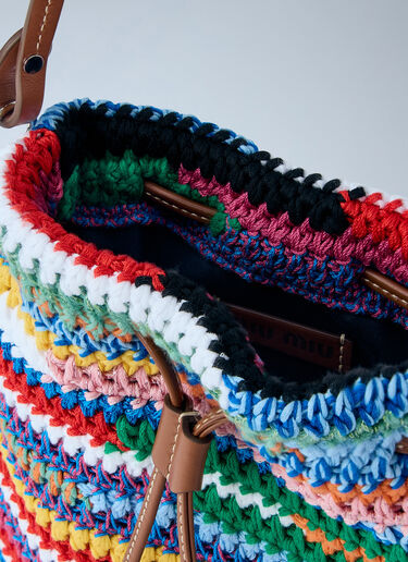 LN-CC® - Miu Miu: Crochet Pouch Bag - Multicolor Miu Miu Crochet Pouch Bag Multicolor miu0264211