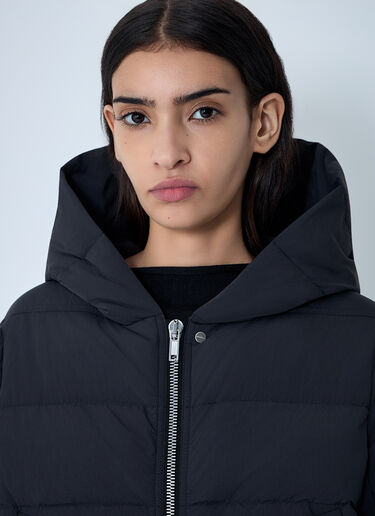 Hooded Down Jacket Rick Owens Hooded Down Jacket Black ric0261004
