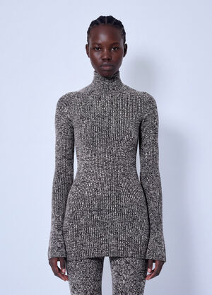 Sportmax Bouquet Wool Sweater Brown spx0266006