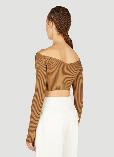 Jacquemus La Maille Pralu トップス ブラウン jac0251036