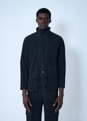 Homme Plissé Issey Miyake Multi-Pocket Overshirt Grey hmp0162007