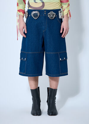 Chopova Lowena Balmy Denim Shorts Blue cho0360008