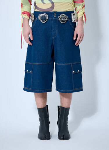 Chopova Lowena Balmy Denim Shorts Blue cho0360008