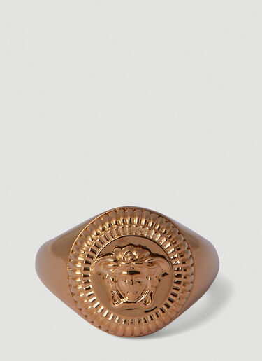Medusa Signet Ring Versace Medusa Signet Ring Gold vrs0251056