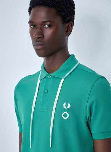 Fred Perry x Craig Green Polo Shirt with Embroidered Detailing Green fry0164002