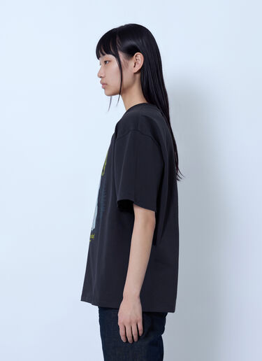 LN-CC® - GANNI: Heavy Cotton Forest Teddy Jersey - Black GANNI Heavy Cotton Forest Teddy Jersey Black gan0266023