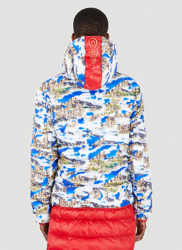 Colmar A.G.E. by Morteza Vaseghi Unisex Landscape Print Padded Jacket Blue cmv0346006