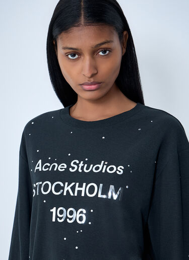 Acne Studios Logo Motif T-Shirt Black acn0363016