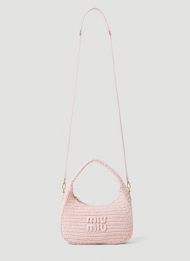 Miu Miu Crochet Shoulder Bag Pink miu0252044