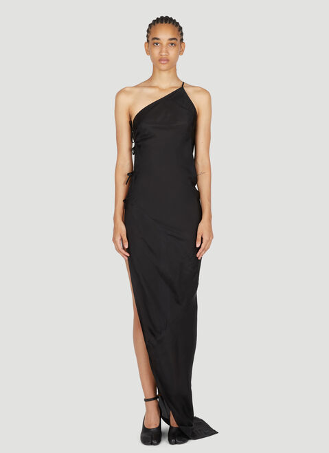 Rick Owens Taco One-shoulder Sheer Gown Green ric0253020