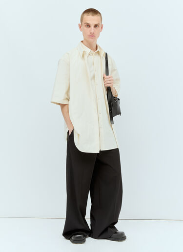 Jil Sander Layered Poplin Shirt Cream jil0156001