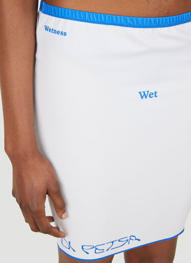 DI PETSA Wet Script Skirt White dip0247007
