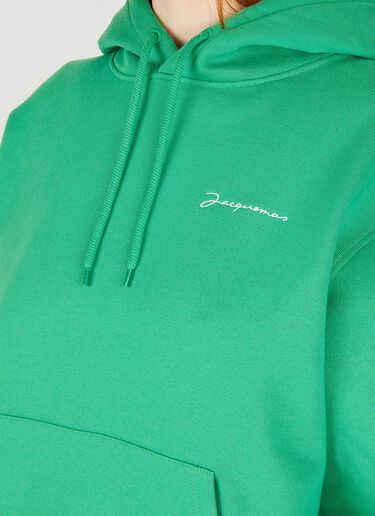 Jacquemus Le Brode Hooded Sweatshirt Green jac0248035