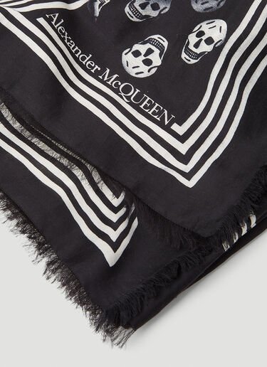 Alexander McQueen Vortex Biker Scarf Black amq0152032