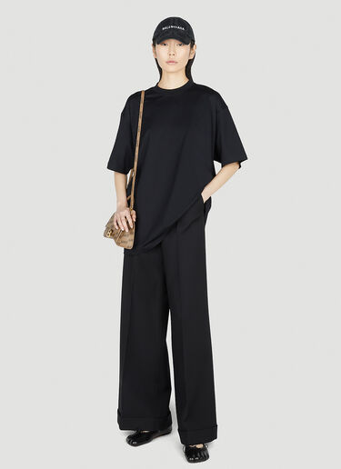 Balenciaga 로고 프린트 티셔츠 블랙 bal0251020