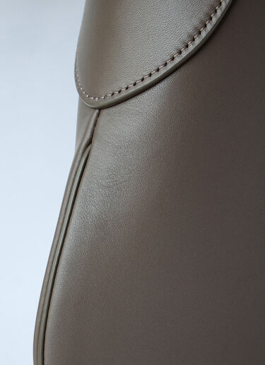 LN-CC® - Khaite: Small Joan Leather Hobo Bag - Khaki Khaite Small Joan Leather Hobo Bag Khaki kha0265023