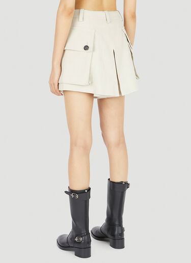 Durazzi Milano Patch Pocket Shorts Cream drz0252014