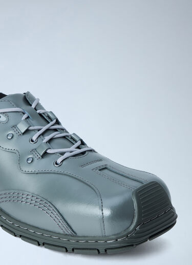 Dr. Martens Aurix 5i Gunmetal Satin Finish Leather Lace Ups Grey drm0365004