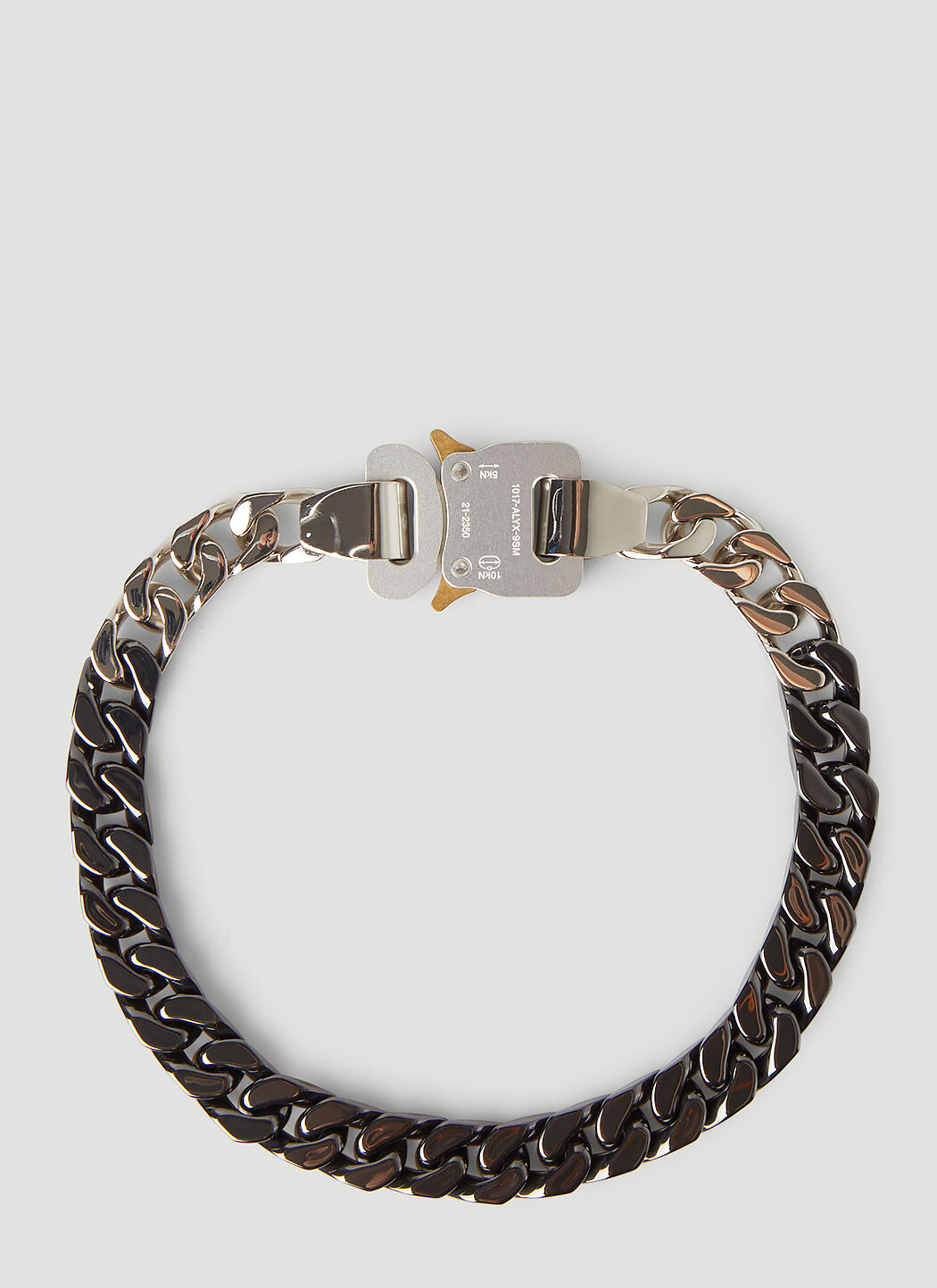 Two Tone Signature Buckle Necklace