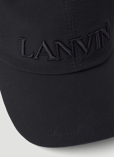 Logo Embroidery Baseball Cap Lanvin Logo Embroidery Baseball Cap Black lnv0151030