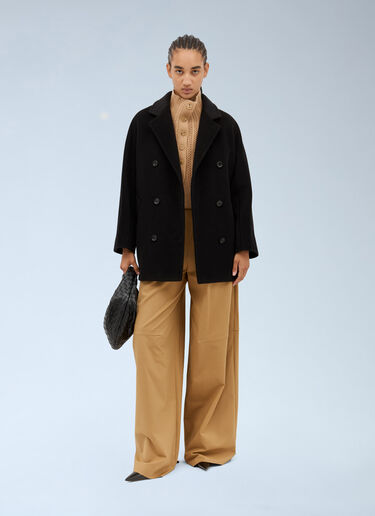 Max Mara 쇼트 101801 아이콘 코트  블랙 max0257006