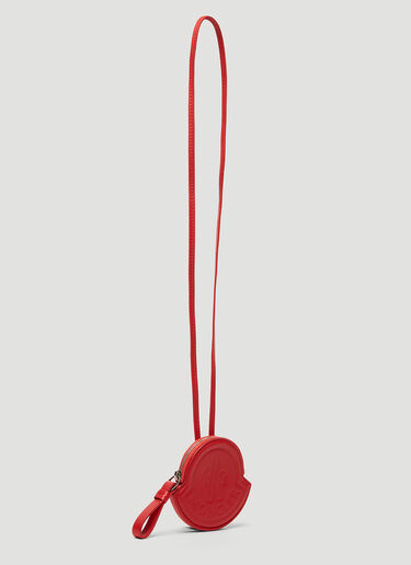 Moncler Mini Card Holder On Strap Red mon0140027