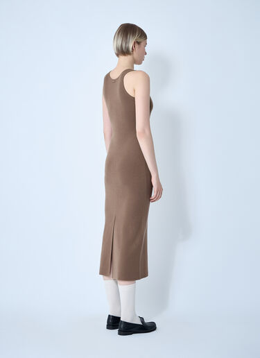 Knitted Wool Midi Dress Max Mara Knitted Wool Midi Dress Brown max0261022