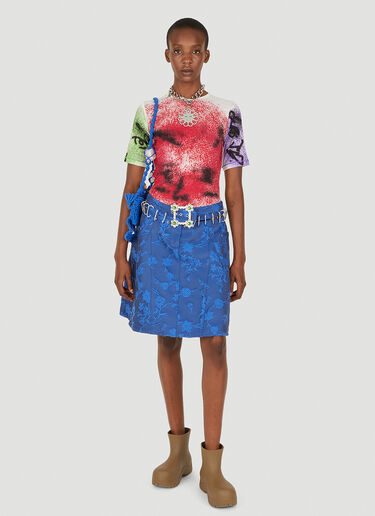 Carabiner Floral Skirt Chopova Lowena Carabiner Floral Skirt Blue cho0251003