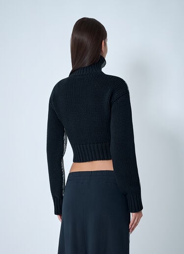 Coated Rib Cardigan VAQUERA Coated Rib Cardigan Black vaq0262009