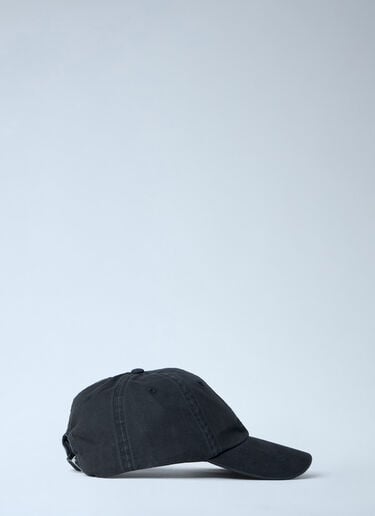 Stone Island Logo Motif Baseball Cap Black sto0164088