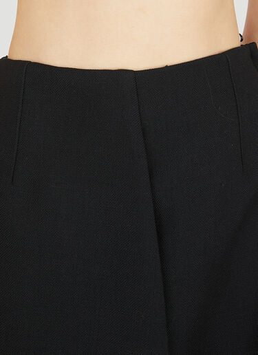 Jil Sander 프론트 스플릿 미니 스커트 블랙 jil0250004