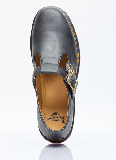 Dr. Martens T-Bar Leather Shoes Black drm0156012
