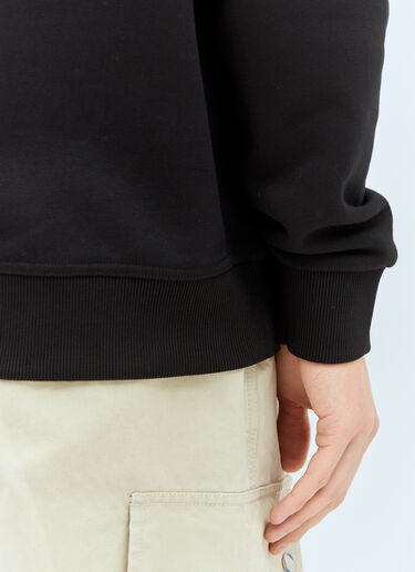 Burberry 로고 아플리케 후드티셔츠 블랙 bur0155025