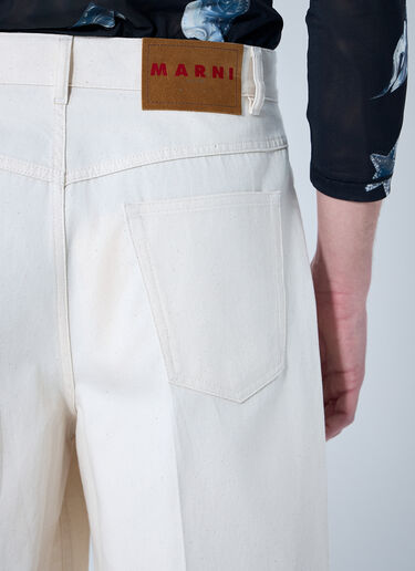 Marni Cotton Bermuda Shorts White mni0160005