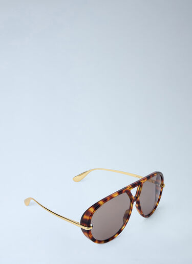 LN-CC® - Bottega Veneta: Aviator Sunglasses - Brown Bottega Veneta Aviator Sunglasses Brown bov0264066