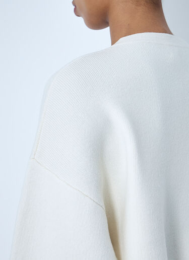 Cropped oversized cardigan TOTEME Cropped oversized cardigan White tot0264026