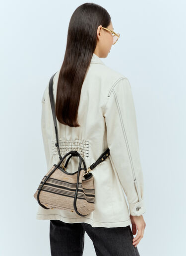 Max Mara Marine Stripe Tote Bag Beige max0256034