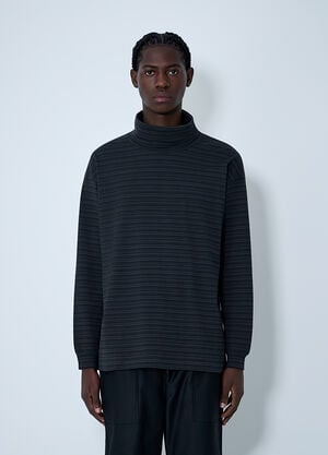 Comme des Garçons Homme Turtleneck Striped Sweater Grey cdh0162004