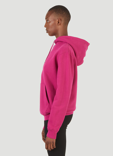 Saint Laurent Embroidered Logo Hooded Sweatshirt Pink sla0245034
