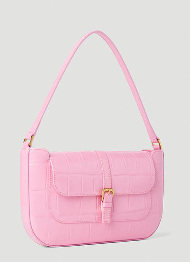BY FAR Miranda Croc Shoulder Bag Pink byf0252007