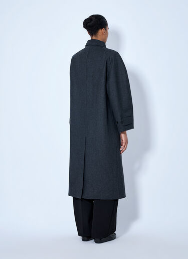 Jil Sander Single-Breasted Wool Coat Dark Grey jil0266008
