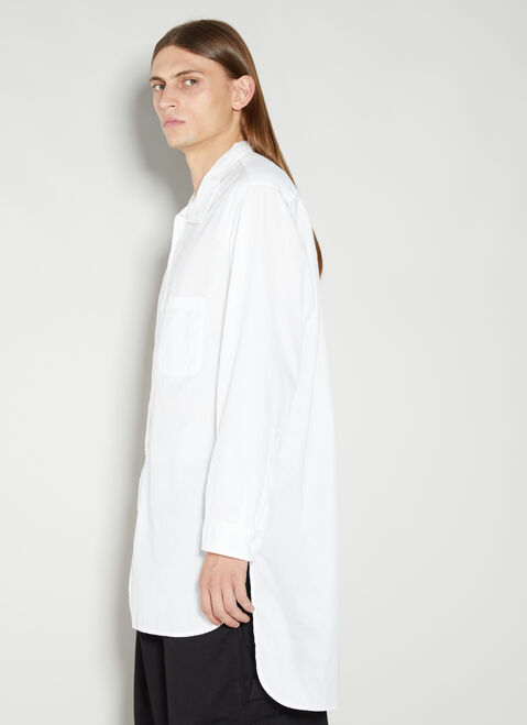 Yohji Yamamoto Triple Collar Long Shirt Black yoy0152010