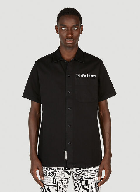 Aries Mini Problemo Uniform Shirt Black ari0154004