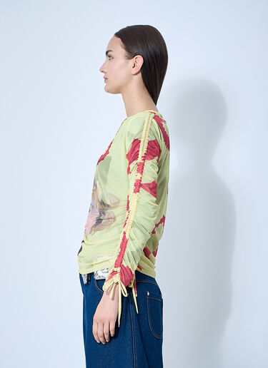 Chopova Lowena バラストメッシュトップ  イエロー cho0360003