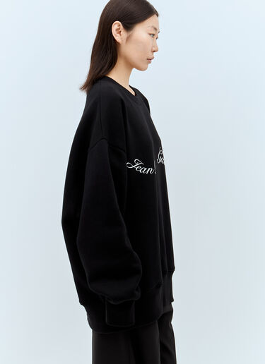 Logo Print Sweatshirt Jean Paul Gaultier Logo Print Sweatshirt Black jpg0258021