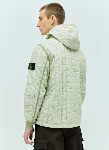 Stone Island Embroidered Padded Jacket Green sto0156029